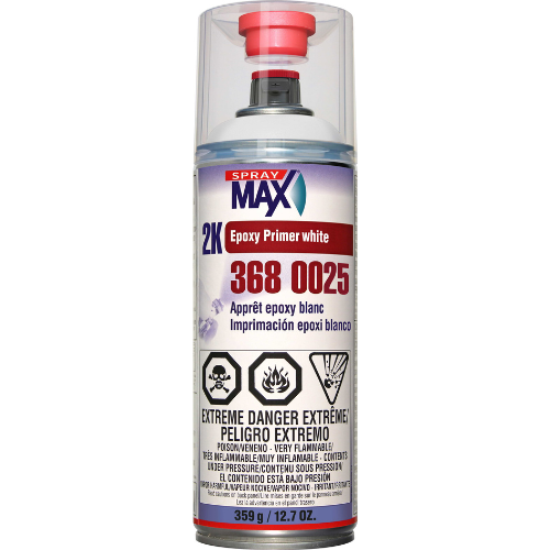 SprayMax® 2K Epoxy Primer Sealer Aerosol –  Beige / Gray / Black / White