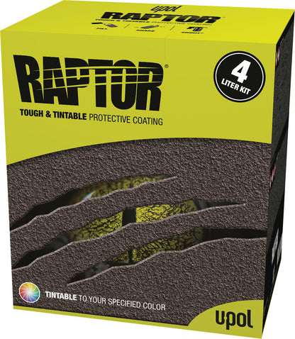 U-POL RAPTOR® Tintable Bedliner Kit – Low VOC (1 US Gallon Kit, 3:1 Mix) Upol
