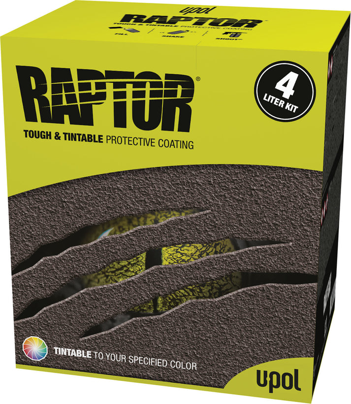 U-POL RAPTOR® Tintable Bedliner Kit – Low VOC (1 US Gallon Kit, 3:1 Mi ...