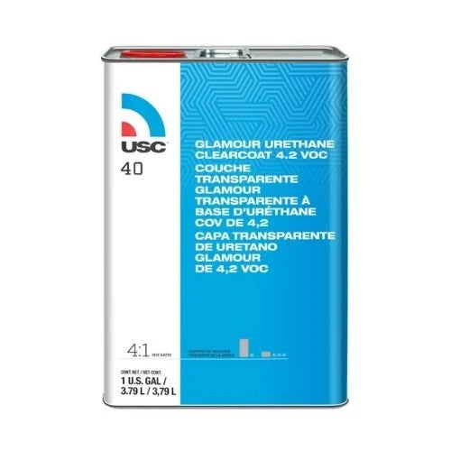 USC® 40-1 40™ High-Build Glamour Urethane Clear Coat – 1 gal, 4:1 Mixing (Use with 42, 43, or 44 Activators)