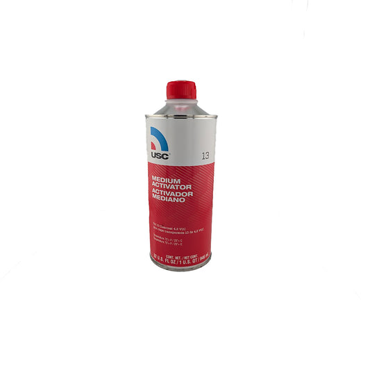 USC® Universal Urethane Activators – Fast (12-4), Medium (13-4), Slow (14-4) – 1 qt, for USC® 10™ Universal High-Build Clear Coat, 4:1 Mixing