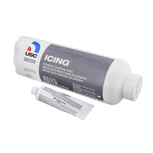 USC® Icing® Pourable Brushable Polyester Finishing Putty – 24 oz Tube