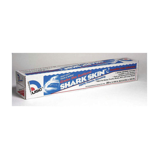USC® Shark Skin® Premium Plastic Sheeting – Opaque HDPE, 12–20 ft W, 350–400 ft L